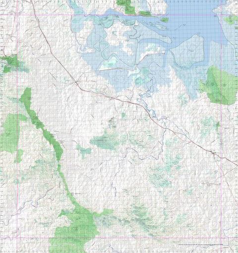 Getlost Map 9050 BAJOOL Topographic Map V14d 1:75,000 QLD Preview 1