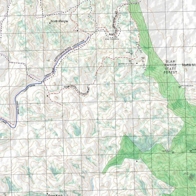 Getlost Map 9050 BAJOOL Topographic Map V14d 1:75,000 QLD Preview 3