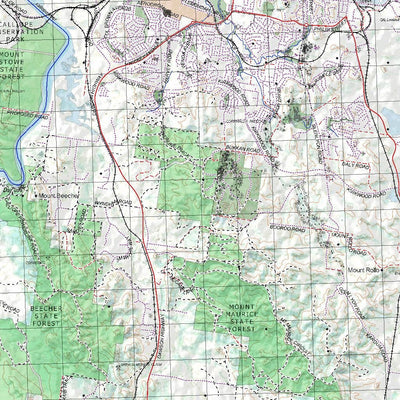 Getlost Map 9150 GLADSTONE Topographic Map V14d 1:75,000 QLD Preview 3