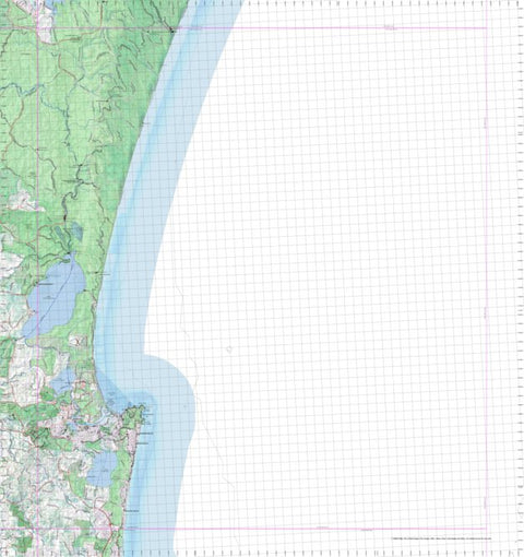Getlost Map 9545 LAGUNA BAY Topographic Map V14d 1:75,000 QLD Preview 1