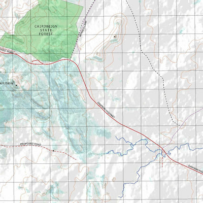 Getlost Map 8549 SPRINGSURE Topographic Map V14d 1:75,000 QLD Preview 2