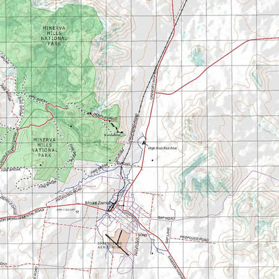 Getlost Map 8549 SPRINGSURE Topographic Map V14d 1:75,000 QLD Preview 3