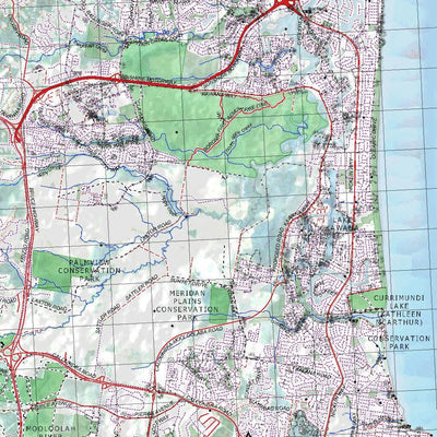 Getlost Map 9544 CALOUNDRA Topographic Map V14d 1:75,000 QLD Preview 3