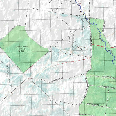 Getlost Map 8945 GULUGUBA Topographic Map V14d 1:75,000 QLD Preview 2