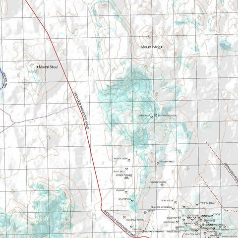 Getlost Map 8947 CRACOW Topographic Map V14d 1:75,000 QLD Preview 2