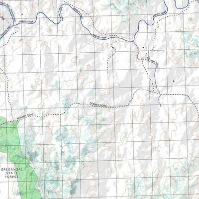 Getlost Map 9147 EIDSVOLD Topographic Map V14d 1:75,000 QLD Preview 2