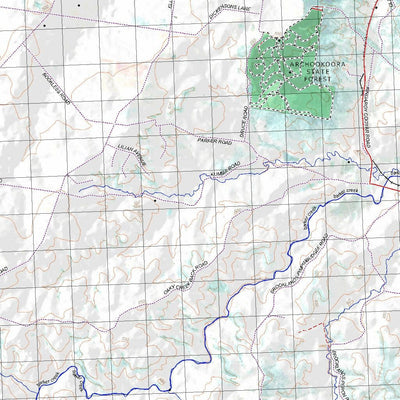 Getlost Map 9244 KINGAROY Topographic Map V14d 1:75,000 QLD Preview 2
