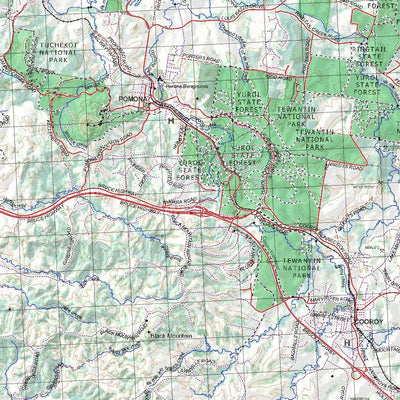 Getlost Map 9445 GYMPIE Topographic Map V14d 1:75,000 QLD Preview 3