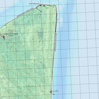 Getlost Map 9548 WADDY POINT Topographic Map V14d 1:75,000 QLD Preview 2
