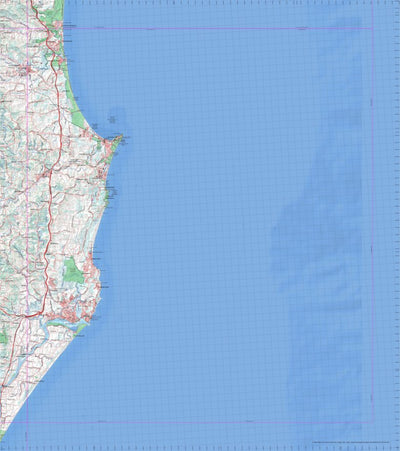 Getlost Map 9640 BALLINA Topographic Map V14d 1:75,000 NSW Preview 1