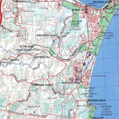 Getlost Map 9640 BALLINA Topographic Map V14d 1:75,000 NSW Preview 3