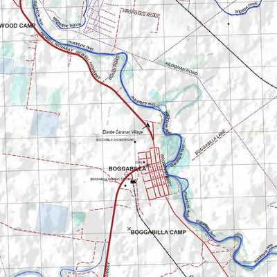 Getlost Map 8940 GOONDIWINDI Topographic Map V14d 1:75,000 NSW Preview 3