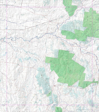 Getlost Map 9040 YETMAN Topographic Map V14d 1:75,000 NSW Preview 1