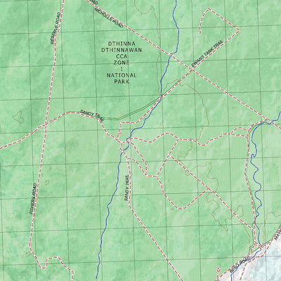 Getlost Map 9040 YETMAN Topographic Map V14d 1:75,000 NSW Preview 3
