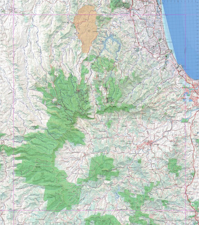 Getlost Map 9541 MURWILLUMBAH Topographic Map V14d 1:75,000 NSW Preview 1