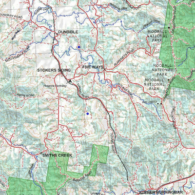Getlost Map 9541 MURWILLUMBAH Topographic Map V14d 1:75,000 NSW Preview 3