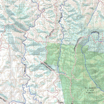 Getlost Map 9340 DRAKE Topographic Map V14d 1:75,000 NSW Preview 2