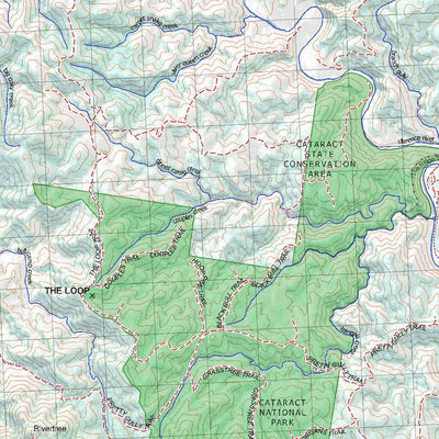 Getlost Map 9340 DRAKE Topographic Map V14d 1:75,000 NSW Preview 3