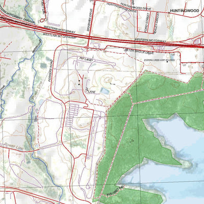 Getlost Map 9030-2N Prospect Topographic Map V14d 1:25,000 NSW Preview 2