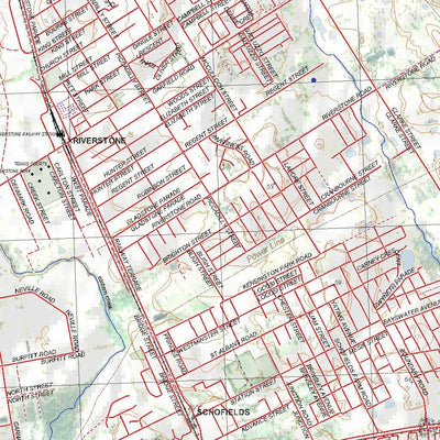 Getlost Map 9030-1S Riverstone Topographic Map V14d 1:25,000 NSW Preview 2