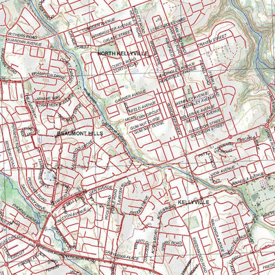 Getlost Map 9030-1S Riverstone Topographic Map V14d 1:25,000 NSW Preview 3