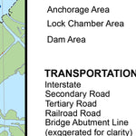Lower Mississippi Chart 97 - River Mile 5.0 to 0 AHP / South West Pass 0 to 5.3 Preview 3