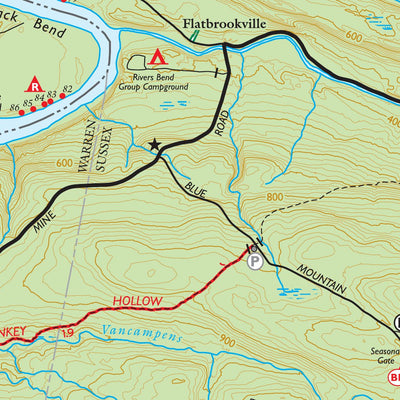 Delaware Water Gap & Kittatinny (South #2/Delaware Water Gap - Map 121) : 2021 : Trail Conference Preview 2