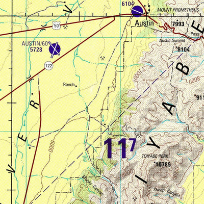 Austin, Nevada, 1998, 3rd edition of JOG Air NJ-11-2 at 250000 scale Preview 2