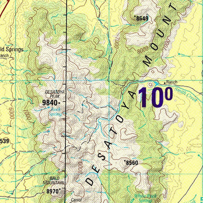 Austin, Nevada, 1998, 3rd edition of JOG Air NJ-11-2 at 250000 scale Preview 3