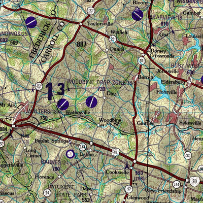 Baltimore, 1988, 2nd edition of JOG Air NJ-18-1 at 250000 scale Preview 2