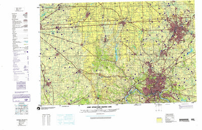 Cincinnati, 1989, 4th edition of JOG Air NJ-16-3 at 250000 scale Preview 1