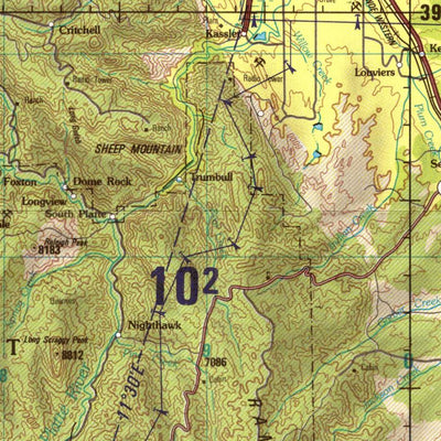 Denver, 1989, 2nd edition of JOG Air NJ-13-2 at 250000 scale Preview 2