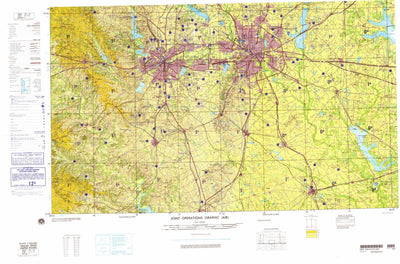 Dallas, 1977, 2nd edition of JOG Air NI-14-12 at 250000 scale Preview 1