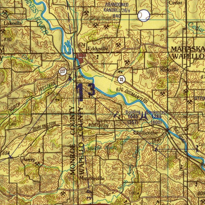 Des Moines, 1984, 1st edition of JOG Air NK-15-8 at 250000 scale Preview 3