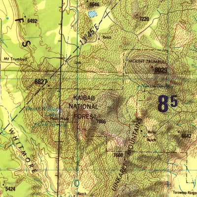 Grand Canyon, 1988, 3rd edition of JOG Air NJ-12-10 at 250000 scale Preview 2