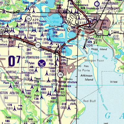 Houston, 1981, 4th edition of JOG Air NH-15-7 at 250000 scale Preview 3