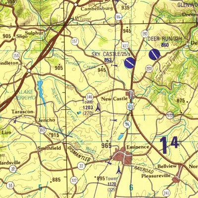 Louisville, 1990, 4th edition of JOG Air NJ-16-6 at 250000 scale Preview 2
