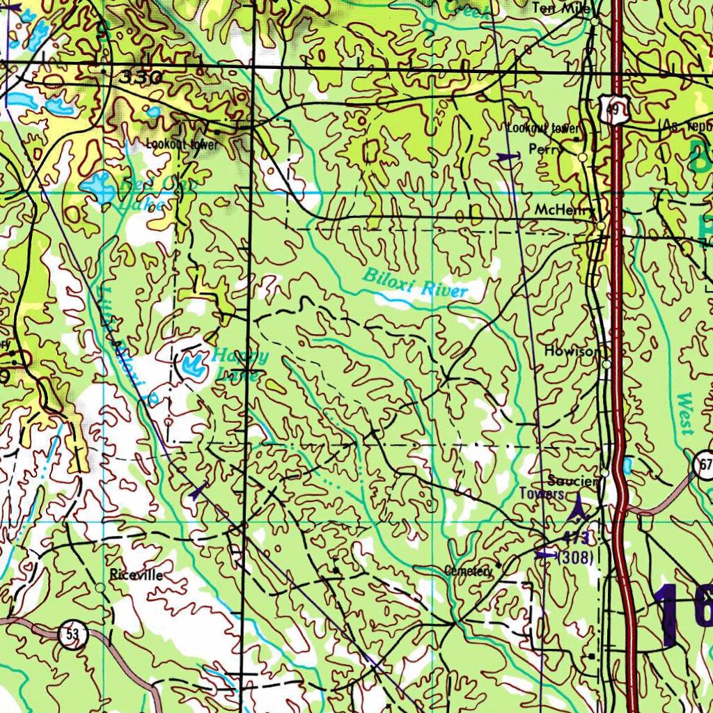 Mobile, 1982, 2nd edition of JOG Air NH-16-4 at 250000 scale Map