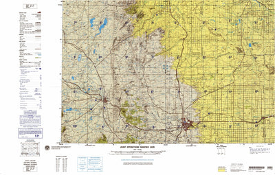Cheyenne, 1988, 1st edition of JOG Air NK-13-8 at 250000 scale Preview 1