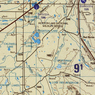 Cheyenne, 1988, 1st edition of JOG Air NK-13-8 at 250000 scale Preview 3
