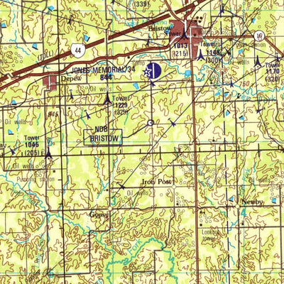 Oklahoma City, 1991, 5th edition of JOG Air NI-14-3 at 250000 scale Preview 3
