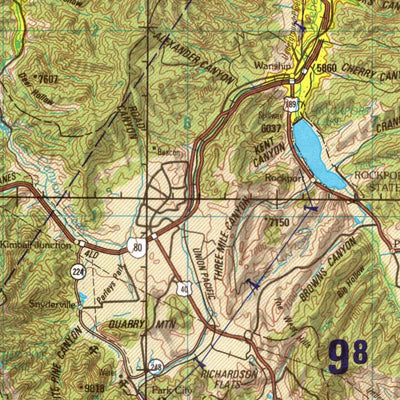 Salt Lake City, 1989, 1st edition of JOG Air NK-12-11 at 250000 scale Preview 3