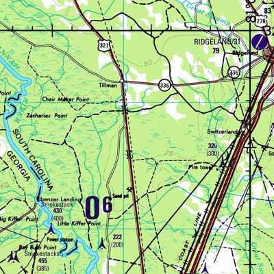 Savannah, 1988, 4th edition of JOG Air NI-17-11 at 250000 scale Preview 2