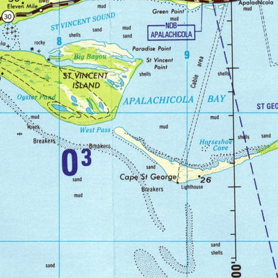 Apalachicola, 1998, 3rd edition of JOG Air NH-16-9 at 250000 scale Preview 3