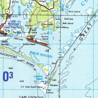 Beaufort, 1999, 6th edition of JOG Air NI-18-4 at 250000 scale Preview 3