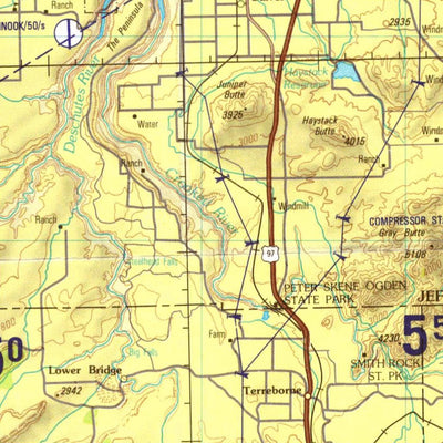 Bend, 1984, 1st edition of JOG Air NL-10-12 at 250000 scale Preview 2