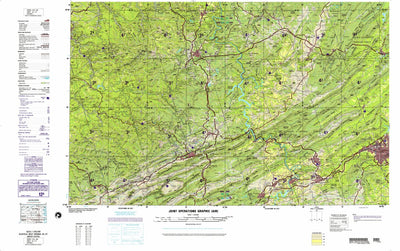 Bluefield, 1989, 3rd edition of JOG Air NJ-17-8 at 250000 scale Preview 1