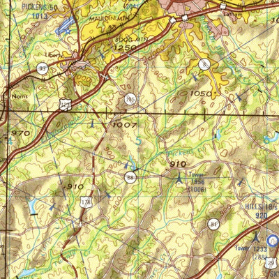 Greenville, 1984, 3rd edition of JOG Air NI-17-4 at 250000 scale Preview 3