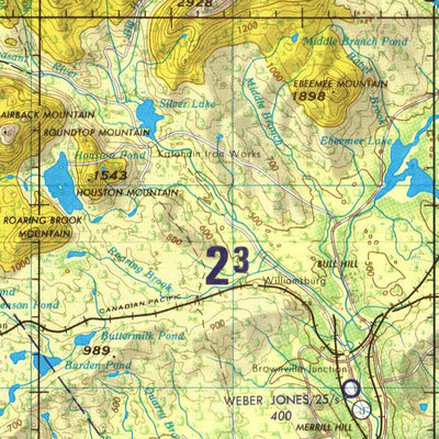 Millinocket, 1980, 2nd edition of JOG Air NL-19-8 at 250000 scale Preview 2