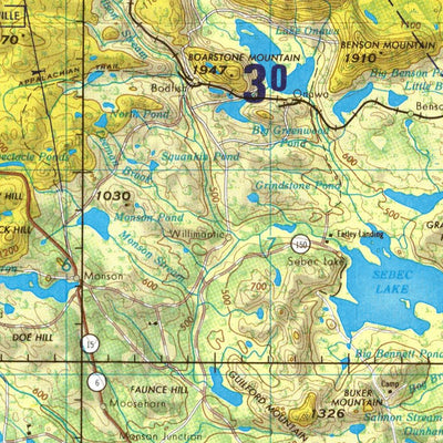 Millinocket, 1980, 2nd edition of JOG Air NL-19-8 at 250000 scale Preview 3